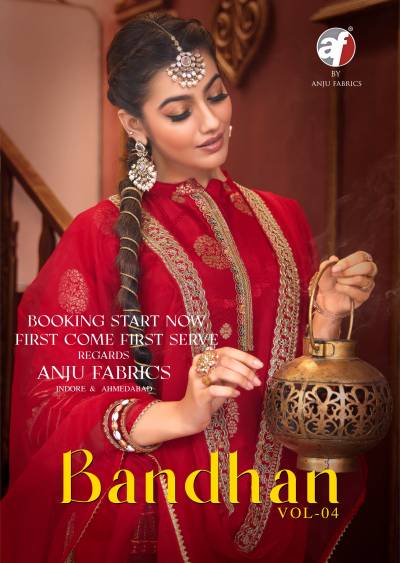 BANDHAN VOL 4 BY ANJU FABRIC DESIGNER SILK SALWAR SUIT WHOLESALER IN INDIA